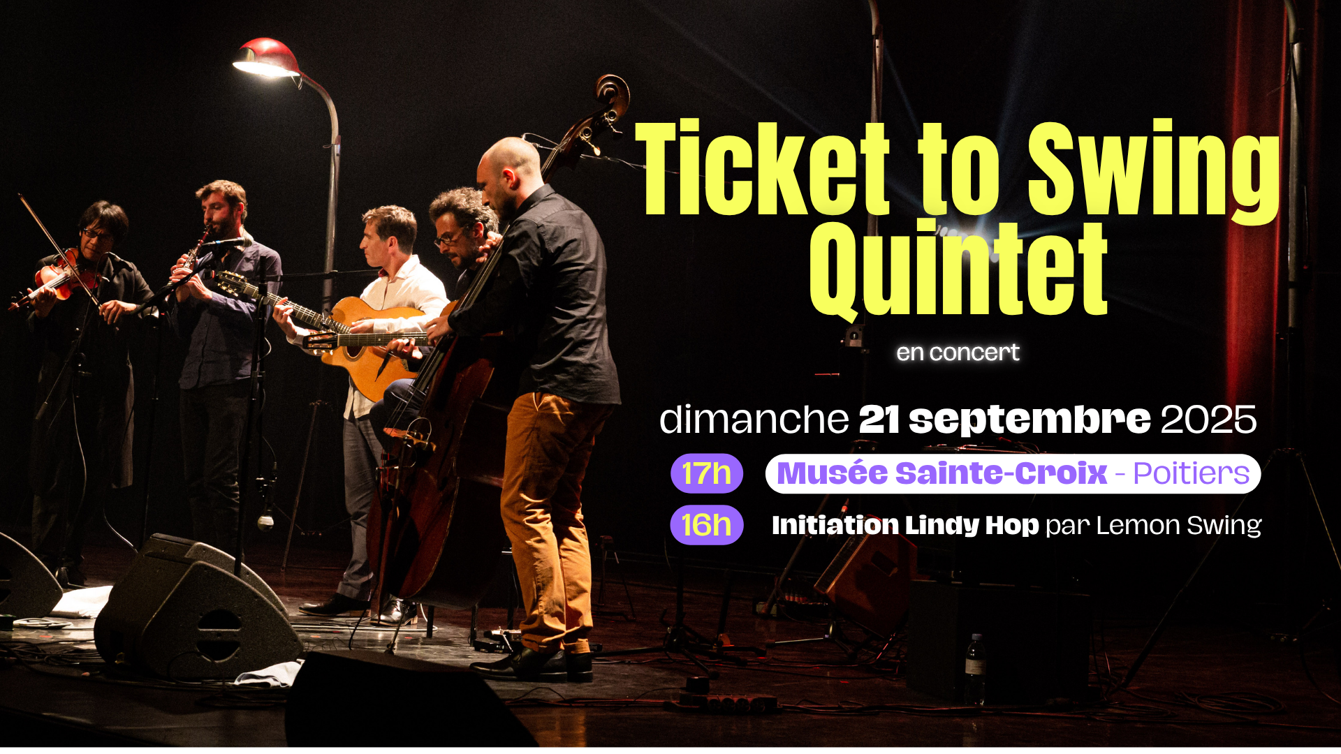 affiche ticket to swing
